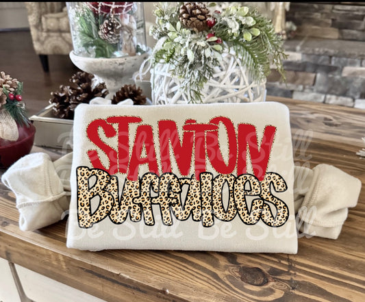 Stanton Buffaloes - Leopard and Red
