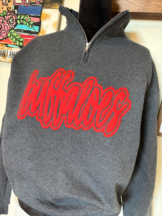Buffaloes Red - Quarter Zip Sweatshirt