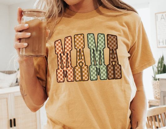 FALL CHECKERED MAMA