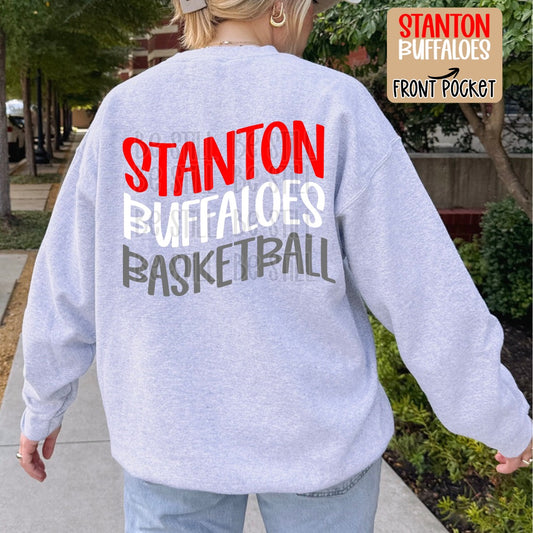 Stanton Buffaloes/Lady Buffs Basketball - Wavy
