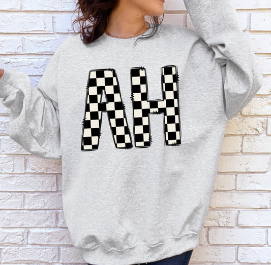 CHECKERED INITIALS